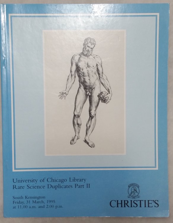 Rare Science Duplicates, resulting from the merger of the University of Chicago Library and the John Crerar Library, Pt. II (Christie's South Kensington Ltd, Friday, 31 March, 1995))