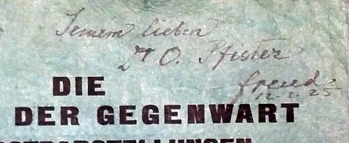 Sonderdruck Sigmund Freud [offprint from L. R. Grotes' 