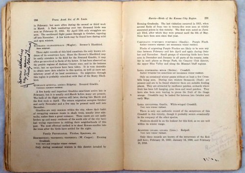 Birds of the Kansas City Region (Transactions of the Academy of Science of St. Louis, Vol. XXIII, No. 8)