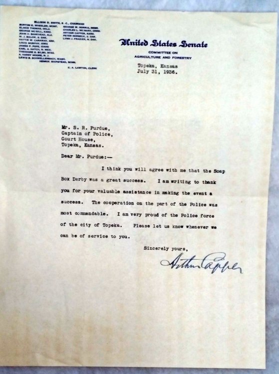 Typed Letter, Signed
