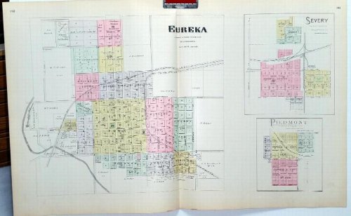 [Map] Eureka, Severy, & Piedmont, of Greenwood County, Kansas