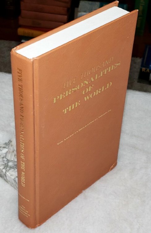 Five Thousand Personalities of the World, Edition One