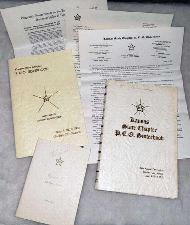 Small archive of Kansas State Chapter P. E. O. Sisterhood