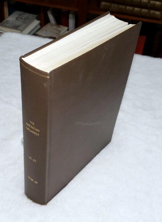 The American Organist, Volumes 21 & 22, Numbers 1 Through Numbers 12
