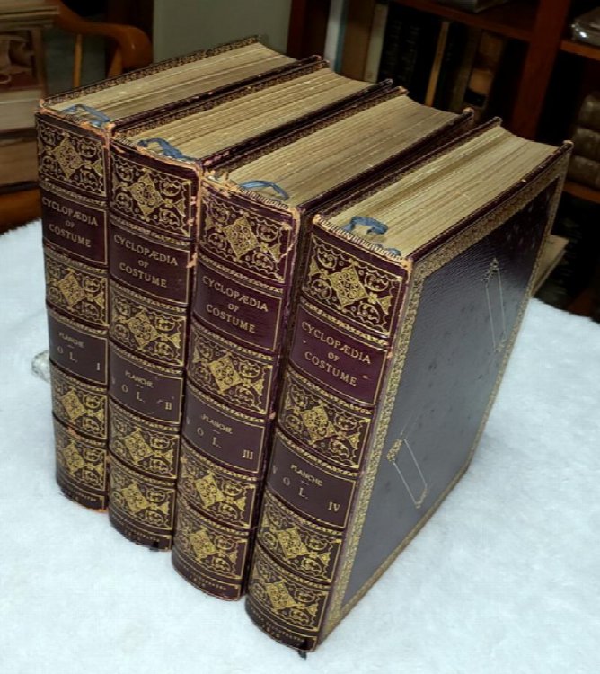 A Cyclopaedia of Costume or Dictionary of Dress, Including Notices of Contemporaneous Fashions on the Continent. (Four Volumes)