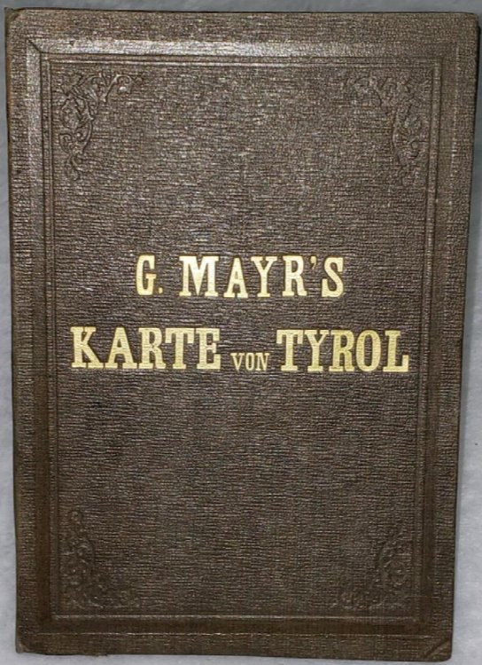 Carte Routiere et Orographique Du Tyrol / Travelling and Orographic Map of Tyrol including the Adjoining Countries of Southern Bavaria, Salzburg, Switzerland and Upper Italy