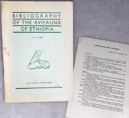 Bibliography of the Avifauna of Ethiopia