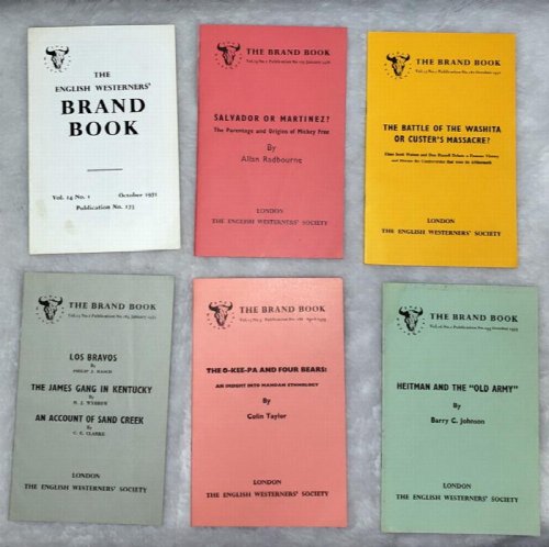 The English Westerner's Brand Book, Vol. 14, No. 1 &2; Vol. 15, No. 1, 2, & 3; and Vol. 16, No. 1 (Six issues)