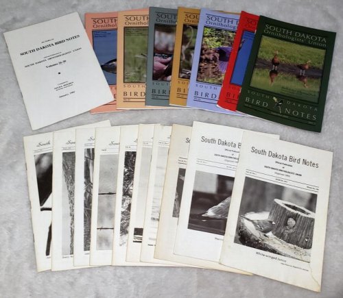 South Dakota Bird Notes (Incomplete Run of 18 Issues and One Index as Listed Below)