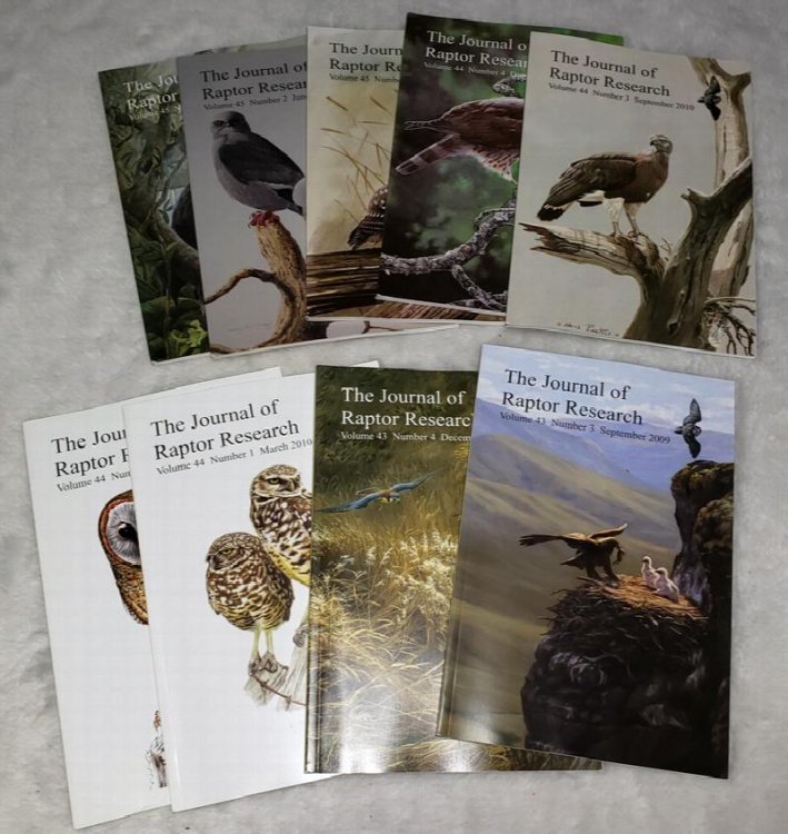 The Journal of Raptor Research, Volume 43, No. 3 (September 2009) to Volume 45, No. 3 (September 2011)