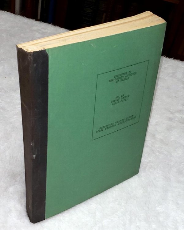 Inventory of the County Archives of Kansas, No. 33. Graham County (Hill City)