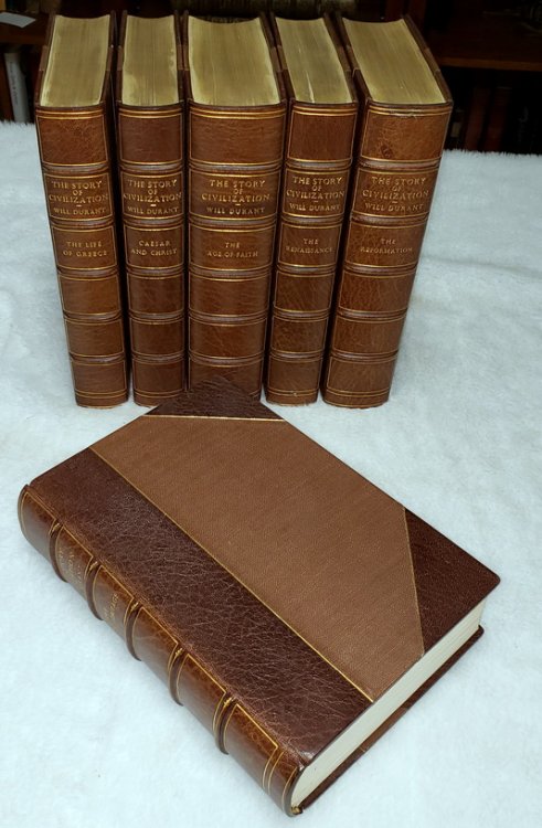 The Story of Civilization (Volumes I-VI ONLY); Our Oriental Heritage; The Life of Greece; Caesar and Christ; The Age of Faith; The Renaissance; The Reformation