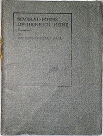 Several Poems of Heinrich Heine