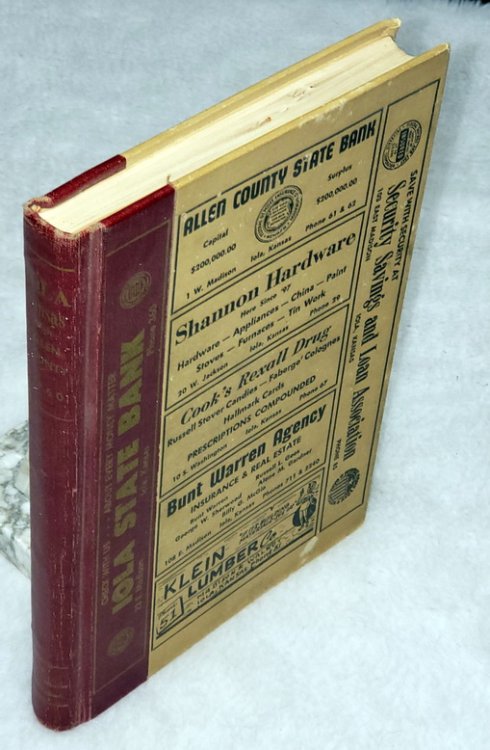 City Directory of Iola, Kansas with Elsmore, Gas, Humbolt [Humboldt], LaHarpe, Moran and Allen County, 1960