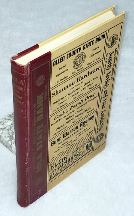 City Directory of Iola, Kansas with Elsmore, Gas, Humbolt [Humboldt], LaHarpe, Moran and Allen County, 1960