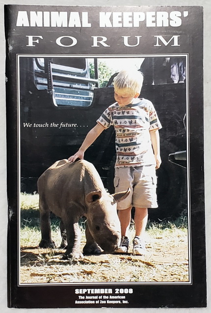 Animal Keepers' Forum, September 2008: The Journal of the American Association of Zoo Keepers, Inc.