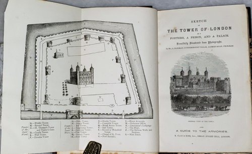 [Imprisonment, torture] Sketch of the Tower of London.; Punishment in the Olden Times.; Illustrated Catalogue of the Original Collection of Instruments of Torture.; Louis Tussaud's New Exhibition Ltd. From London (Four Pamphlets Bound as One Volume)