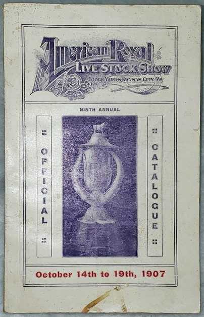 Ninth Annual American Royal Live Stock Show, Official Catalogue