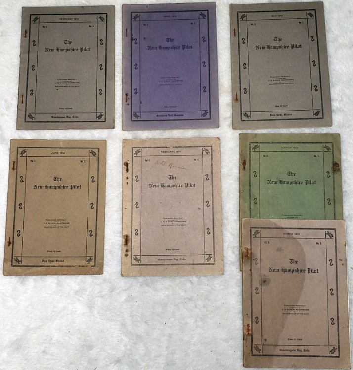 The New Hampshire Pilot [Seven issues of the monthly magazine of the U.S.S. New Hampshire, Including Vol. 4, No.s 4 & 6; Vol. 5, No.s 1 & 2; Vol. 6, Nos. 4 & 5, with Two Copies of No. 5]