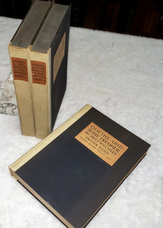 Goethe Und Seine Freunde Im Briefwechsel (Three Volumes