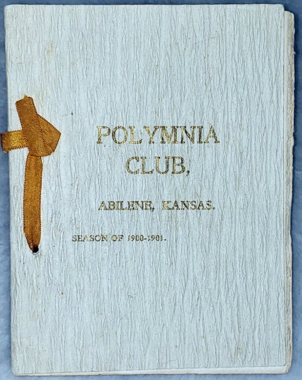 Polymnia Club, 1900-1901: Course of Study for the 9th Year [Abilene, Kansas]