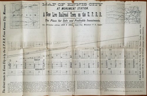 [Map] Ennis City: The Star City of St. John County [Now Logan County], Kas [Kansas]