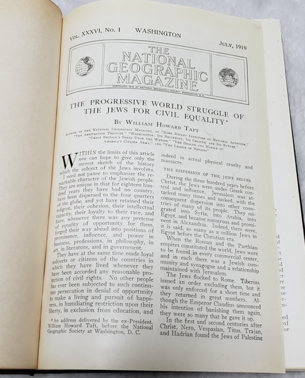 The National Geographic Magazine, Vol. XXXVI (36), No. 1 - No. 6 (July - December, 1919)
