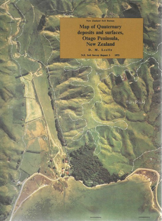 Map of Quaternary deposits and surfaces, Otago Peninsula. New Zealand Soil Survey Report 3.