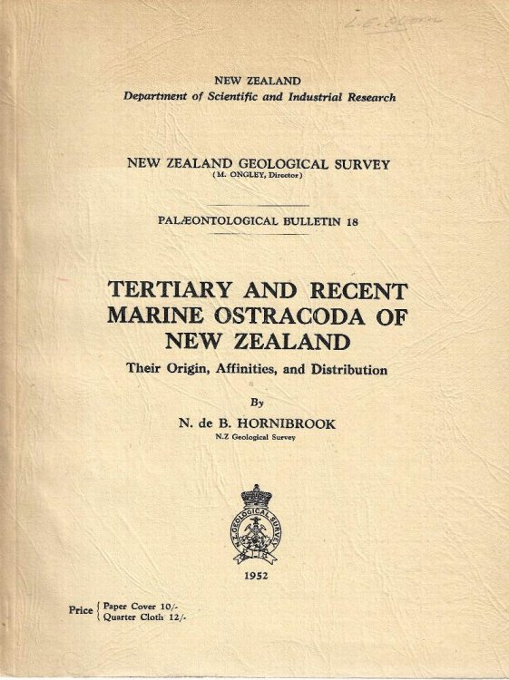 Tertiary and Recent Marine Ostracoda of New Zealand. Their Origin, Affinities and Distribution. New Zealand Geological Survey. Palaeontological Bulletin 18.