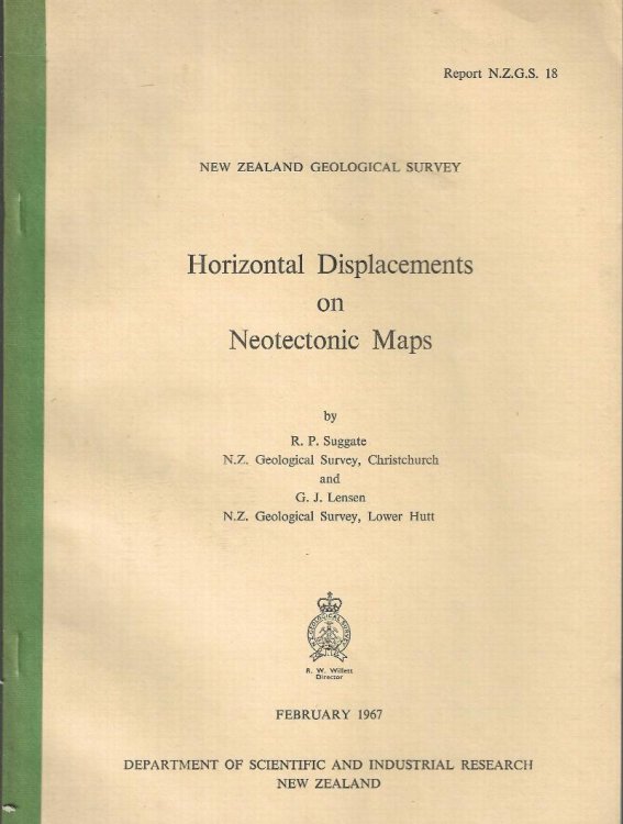Horizontal Displacements on Neotectonic Maps. New Zealand Geological Survey Bulletin 18.