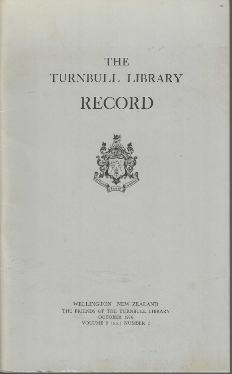 The Turnbull Library Record. Volume 9. Number 2. October 1976.