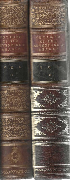 Narrative of the Surveying Voyages of his Majesty's Ships Adventure and Beagle, between the Years 1826 and 1836 describing their Examination of the Southern Shores of South America and the Beagle's Circumnavigation of the Globe. Volumes I and II.