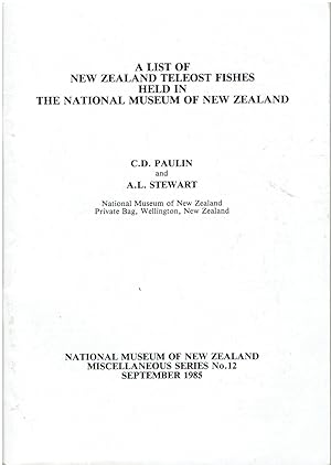 A list of New Zealand teleost fishes held in the National Museum of New Zealand,