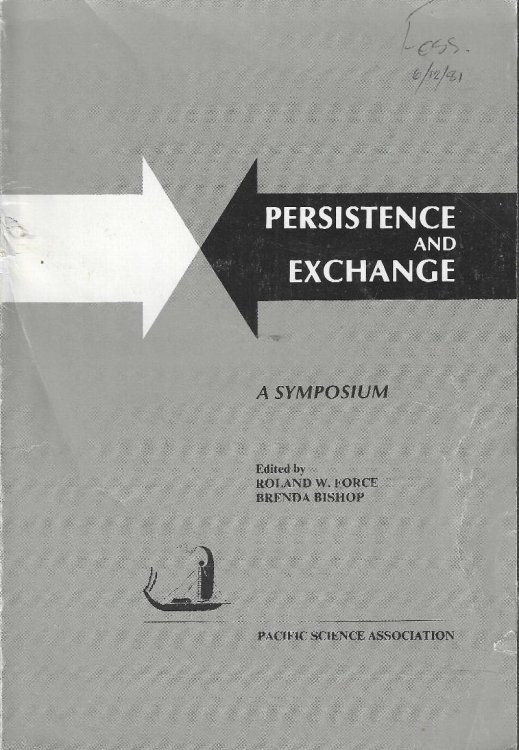 Persistence and exchange: Papers from a symposium on ecological problems of the traditional societies of the Pacific region : XIV Pacific Science. Khabarovsk, U.S.S.R., August--September, 1979