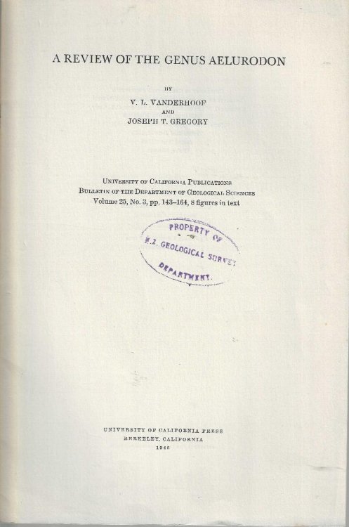 A Review of the genus Aelurodon.