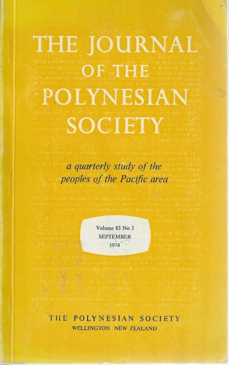 The Journal of the Polynesian Society. Vol. 83. No. 3. March 1974