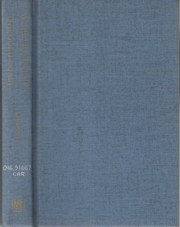 A Bibliography of the Gold Coast
