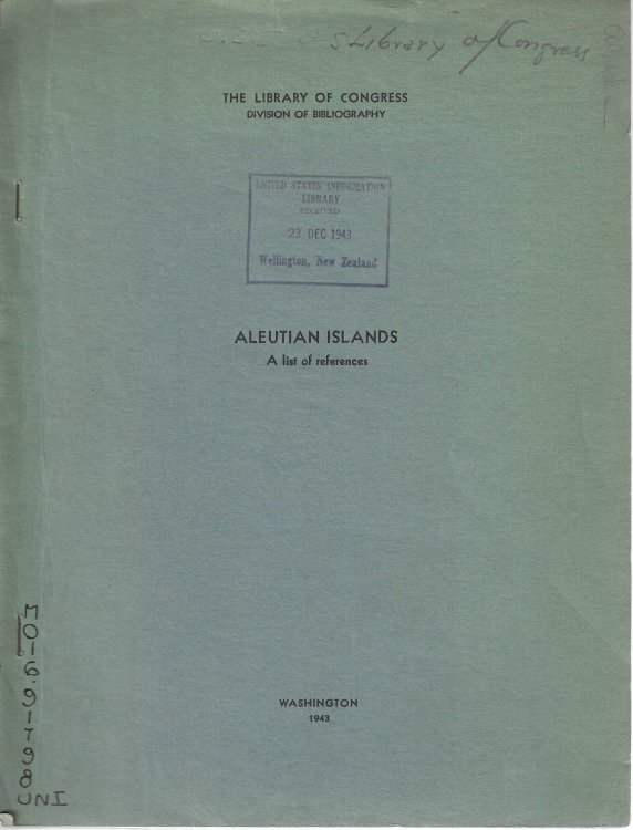 Aleutian Islands: a list of references