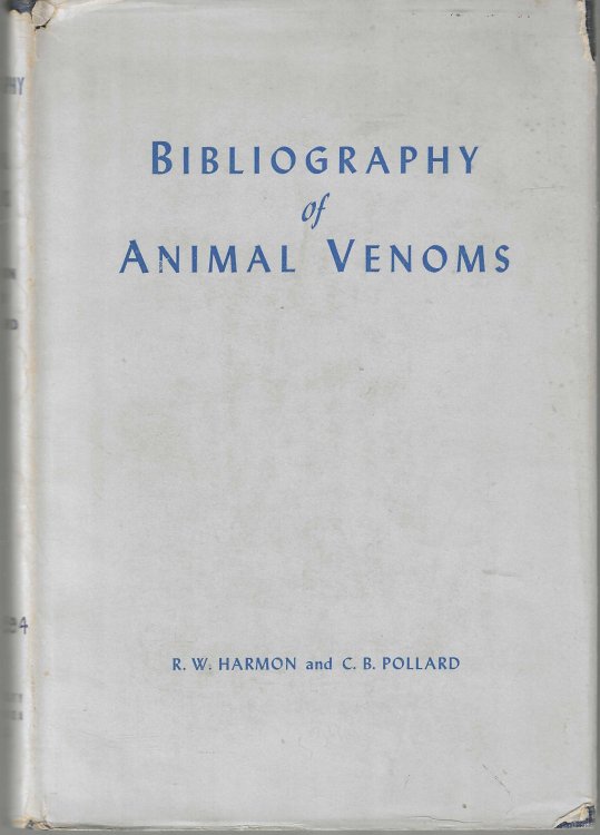 Bibliography of Animal Venoms