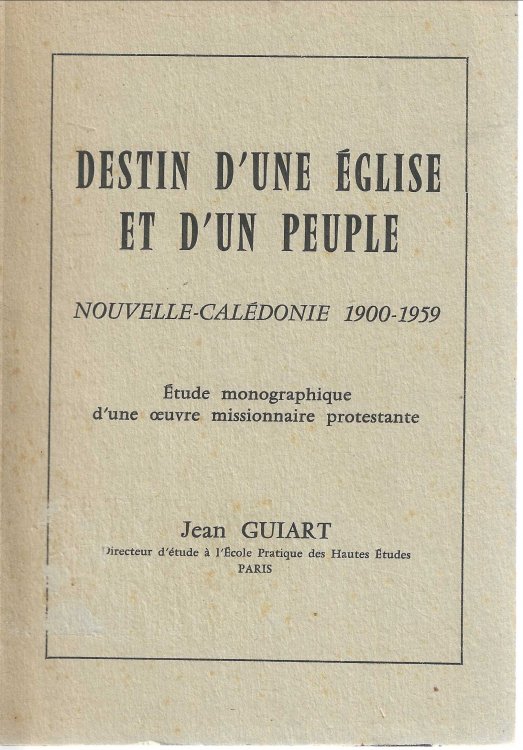 Destin d'une eglise et d'un peuple