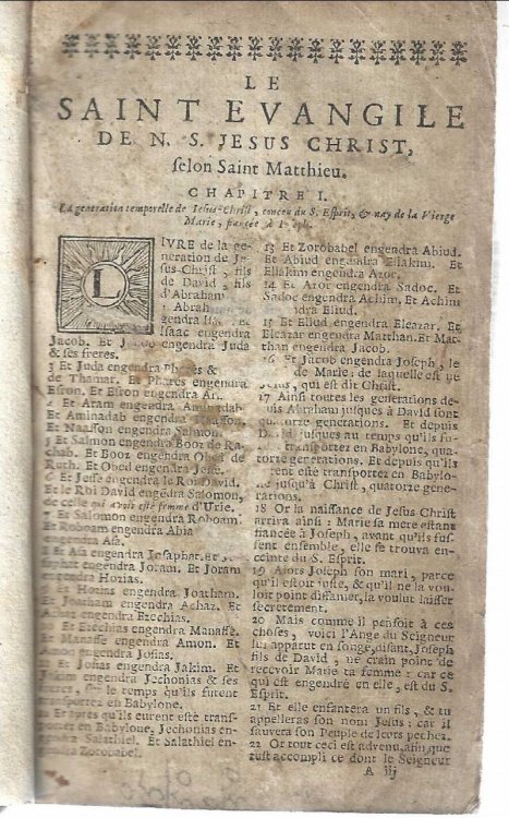 Le Novveav Testament. [Le Nouveau Testament] C'est a dire, La Nouvelle Alliance de nostre Seigneur Jesus Christ. WITH: Les Pseavmes [Pseaumes] de David, Mis en rime Franoise, par C.M. [Clement Marot], et T.D.B. [Theodore de Beze]. avec: la forme des priers ecclesiastique. avec: Le catechisme