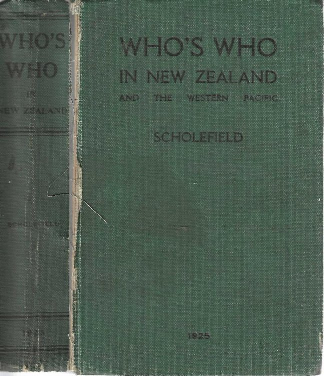 Who's Who in New Zealand and the Western Pacific 1925.