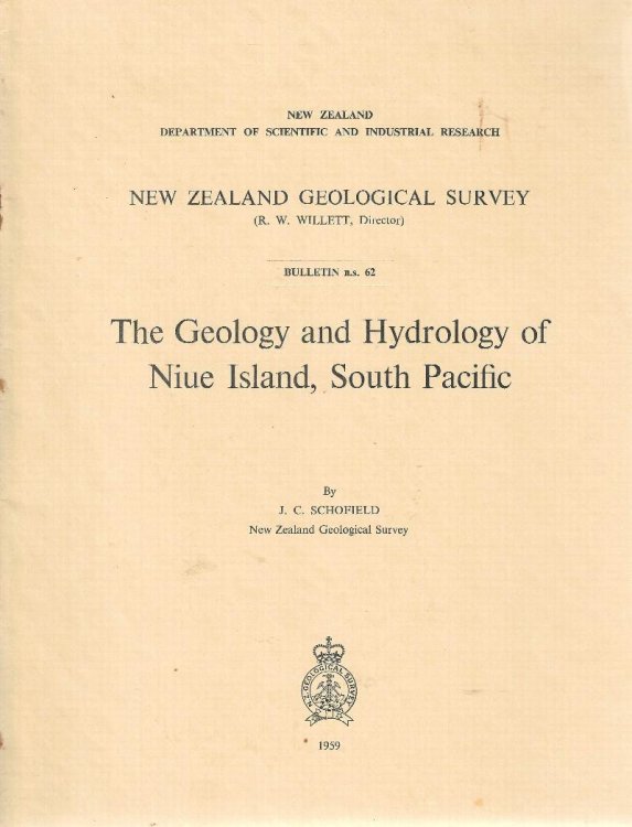 The Geology and Hydrology of Niue Island, South Pacific. New Zealand Geological Survey Bulletin 62