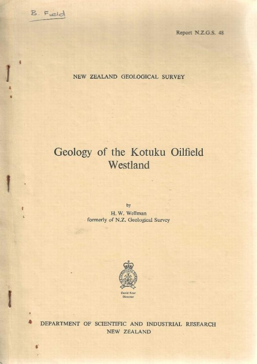 Geology of the Kotuku Oilfield, Westland (New Zealand Geological Survey Bulletin 48)