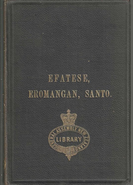 New Hebrides linguistics. Introductory. Three New Hebrides languages (Efatese, Eromangan, Santo.)