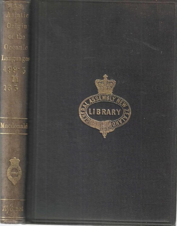 The Asiatic origin of the Oceanic languages: etymological dictionary of the language of Efate (New Hebrides)