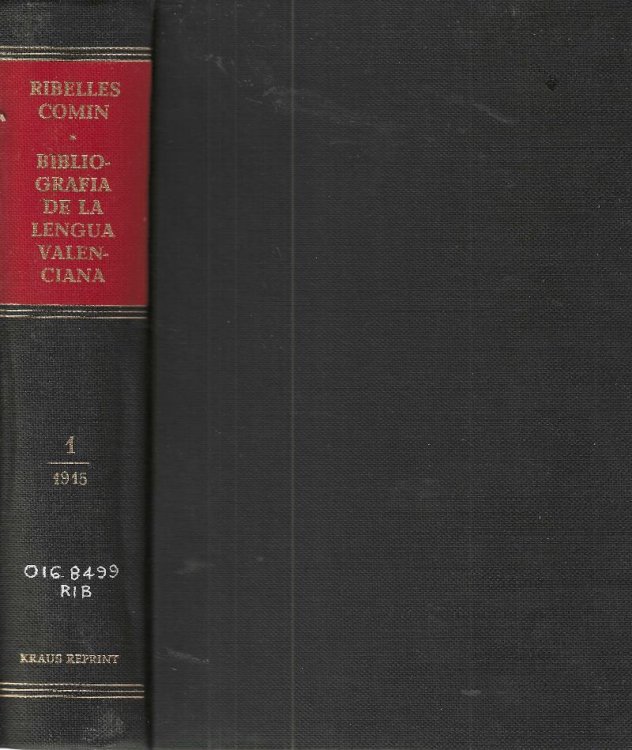 Bibliografa de la lengua valenciana o sea Catlogo razonado por orden alfabtico de autores de los libros, folletos, obras dramticas, peridicos, coloquios, coplas, chistes, discursos, romances, alocuciones, cantares, gozos, etc. que escritos en lengua valenciana y bilinge, han visto la luz pblica desd