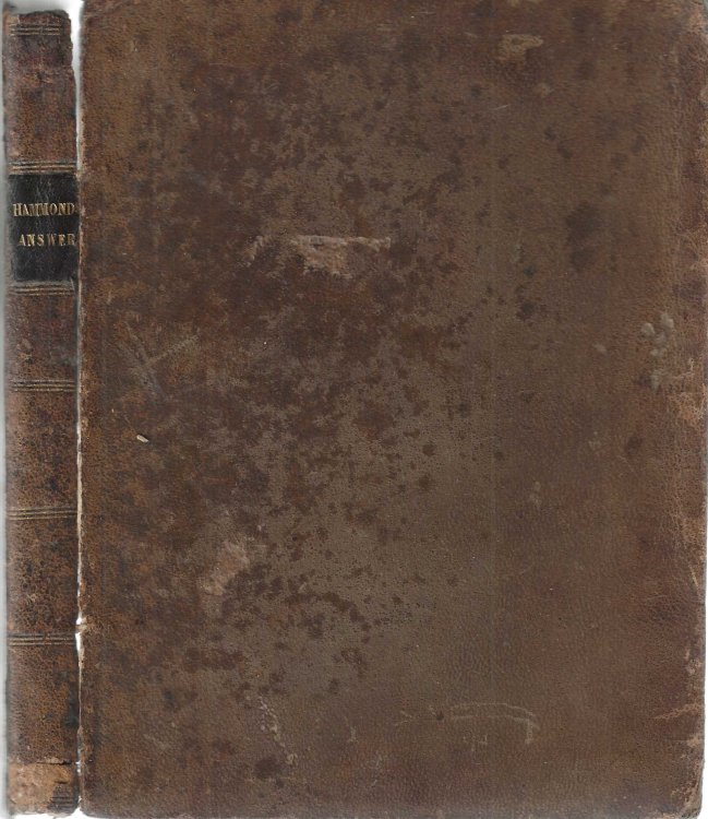 AN ANSWER TO THE ANIMADVERSIONS ON THE DISSERTATIONS TOUCHING IGNATIUS'S EPISTLES, and the EPISCOPACIE in them asserted.