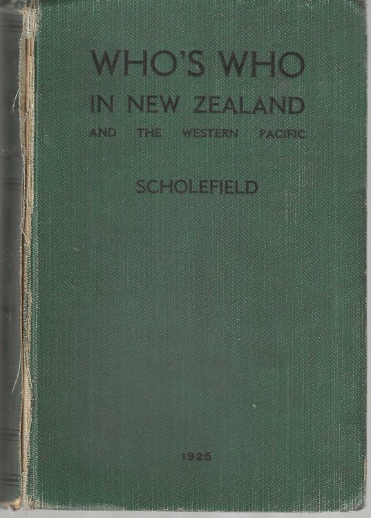 Who's Who in New Zealand and the Western Pacific 1925.