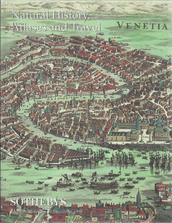 Natural History Atlases and Travel: Sotheby's, London - Thursday 10 December 1998, Catalog LN8725 'Venice'